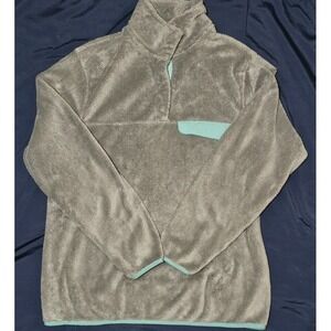 Jachs‎ NY Womens Cabin Sherpa Fleece Mock Neck Pullover Sweater Medium